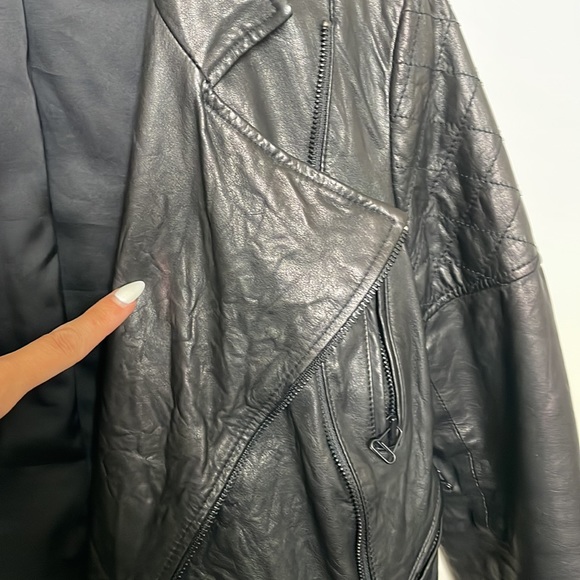 Alice and Olivia Leather Moto Jacket - Picture 4 of 13